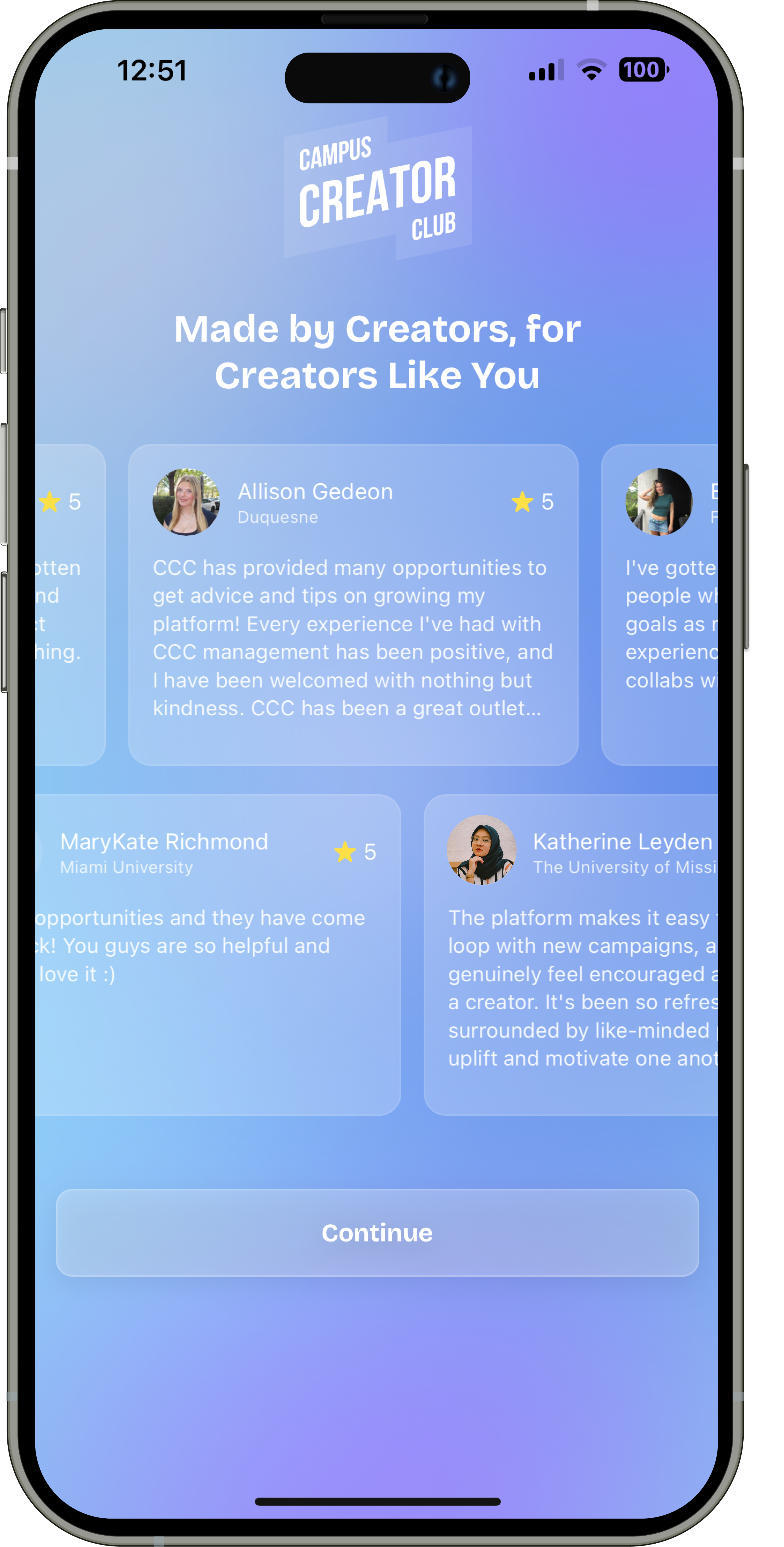 Community Screen